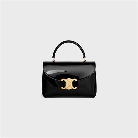 CELINE TEEN NINO BAG in PATENT CALFSKIN .